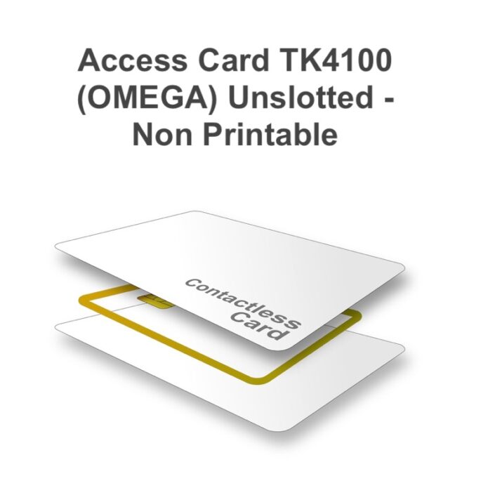 TK4100 (OMEGA) UNSLOTTED PROX CARDS (PK 50) - NUMBERED (PK 50) - Doculam